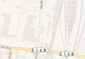 Wolkerova v obci Cheb - mapa ulice
