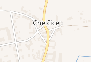 Chelčice v obci Chelčice - mapa části obce