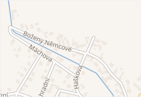Boženy Němcové v obci Chlebičov - mapa ulice
