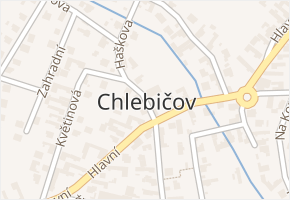 Chlebičov v obci Chlebičov - mapa části obce