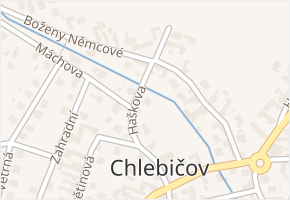 Haškova v obci Chlebičov - mapa ulice