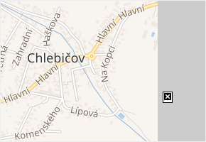 Na Kopci v obci Chlebičov - mapa ulice