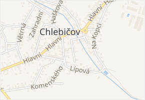 Na Rybníku v obci Chlebičov - mapa ulice