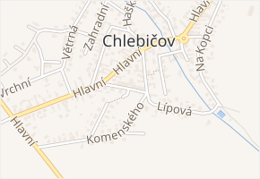 Školní v obci Chlebičov - mapa ulice