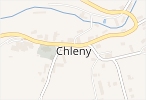 Chleny v obci Chleny - mapa části obce