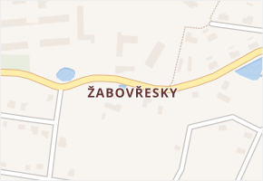 Žabovřesky v obci Chlístov - mapa části obce