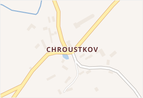 Chroustkov v obci Chlístovice - mapa části obce