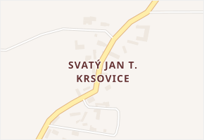 Svatý Jan t. Krsovice v obci Chlístovice - mapa části obce