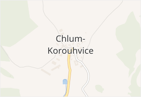 Chlum v obci Chlum-Korouhvice - mapa části obce