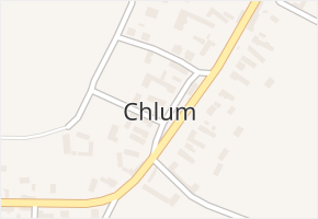 Chlum v obci Chlum - mapa části obce