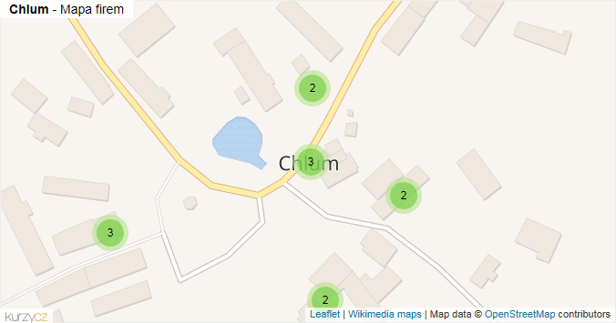 Mapa Chlum - Firmy v obci.