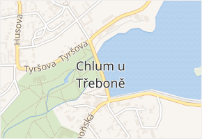 Hejtmanská hráz v obci Chlum u Třeboně - mapa ulice