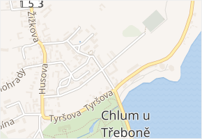 Křížová cesta v obci Chlum u Třeboně - mapa ulice