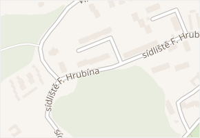 Sídliště F. Hrubína v obci Chlum u Třeboně - mapa ulice