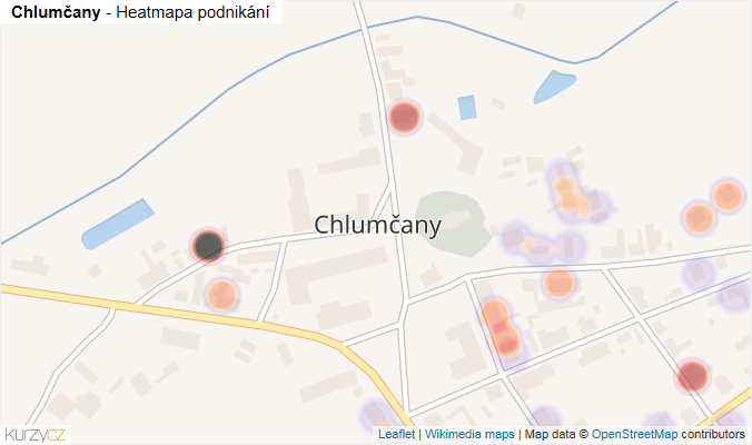 Mapa Chlumčany - Firmy v části obce.