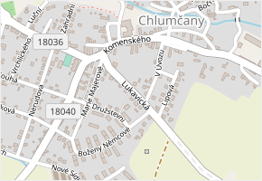 Lukavická v obci Chlumčany - mapa ulice