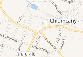 Na Kovárně v obci Chlumčany - mapa ulice