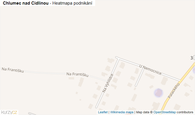 Mapa Chlumec nad Cidlinou - Firmy v obci.