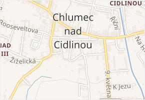 Čelakovského v obci Chlumec nad Cidlinou - mapa ulice