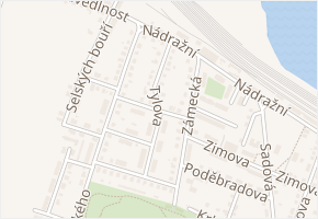 Chvojkova v obci Chlumec nad Cidlinou - mapa ulice