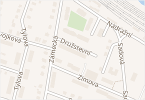 Družstevní v obci Chlumec nad Cidlinou - mapa ulice