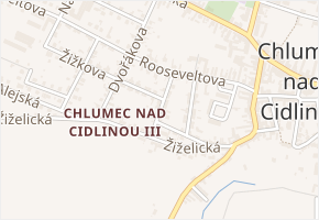 Hálkova v obci Chlumec nad Cidlinou - mapa ulice