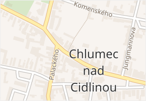 Klicperova v obci Chlumec nad Cidlinou - mapa ulice