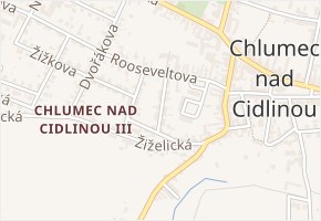 Kollárova v obci Chlumec nad Cidlinou - mapa ulice