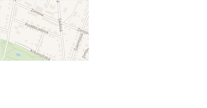 Poděbradova v obci Chlumec nad Cidlinou - mapa ulice