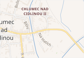 Zámostecká v obci Chlumec nad Cidlinou - mapa ulice