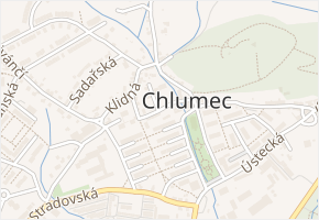 Holubova v obci Chlumec - mapa ulice