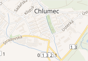 Zákoutí v obci Chlumec - mapa ulice