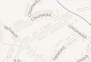 Zalužanská v obci Chlumec - mapa ulice