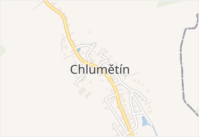 Chlumětín v obci Chlumětín - mapa části obce