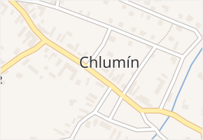 Chlumín v obci Chlumín - mapa části obce