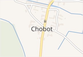 Chobot v obci Chobot - mapa části obce