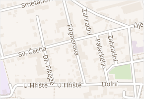 Fügnerova v obci Choceň - mapa ulice