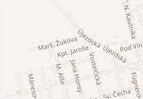 Kpt. Jaroše v obci Choceň - mapa ulice