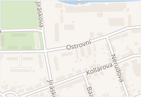 Ostrovní v obci Choceň - mapa ulice
