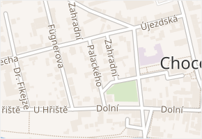 Palackého v obci Choceň - mapa ulice