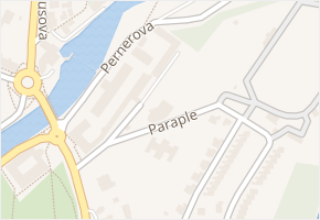 Paraple v obci Choceň - mapa ulice