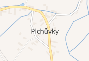 Plchůvky v obci Choceň - mapa části obce