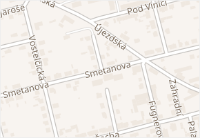 Smetanova v obci Choceň - mapa ulice
