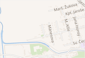 Špálova v obci Choceň - mapa ulice