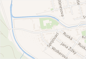 U Koupaliště v obci Choceň - mapa ulice