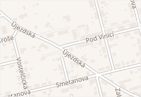 Újezdská v obci Choceň - mapa ulice