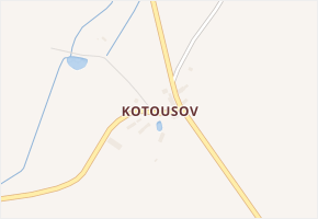 Kotousov v obci Chocenice - mapa části obce