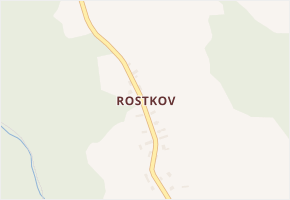 Rostkov v obci Chocnějovice - mapa části obce