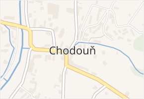 Chodouň v obci Chodouň - mapa části obce