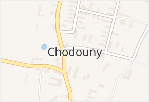 Chodouny v obci Chodouny - mapa části obce